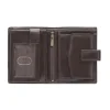 Wnętrze portfela OCHNIK SL-190/89 – przegrody na karty, banknoty i bilon. OCHNIK SL-190/89 men’s wallet interior – card slots, coin and bill sections.
